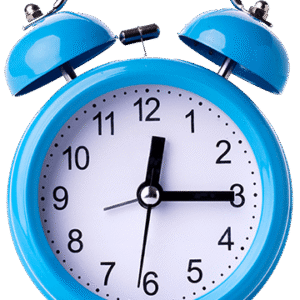 Blue Alarm Clock