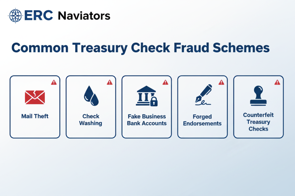 Common Treasury Check Fraud Schemes